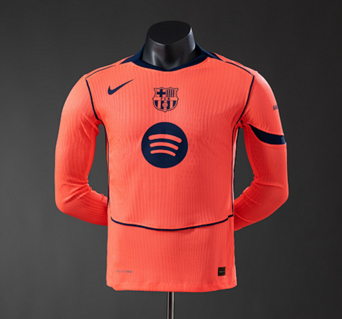 11ulture, 11 culture, original footbal jerseys, original Barcelona football jersey.Barcelona 25/26 Third Away Long-Sleeve Player Version Jersey