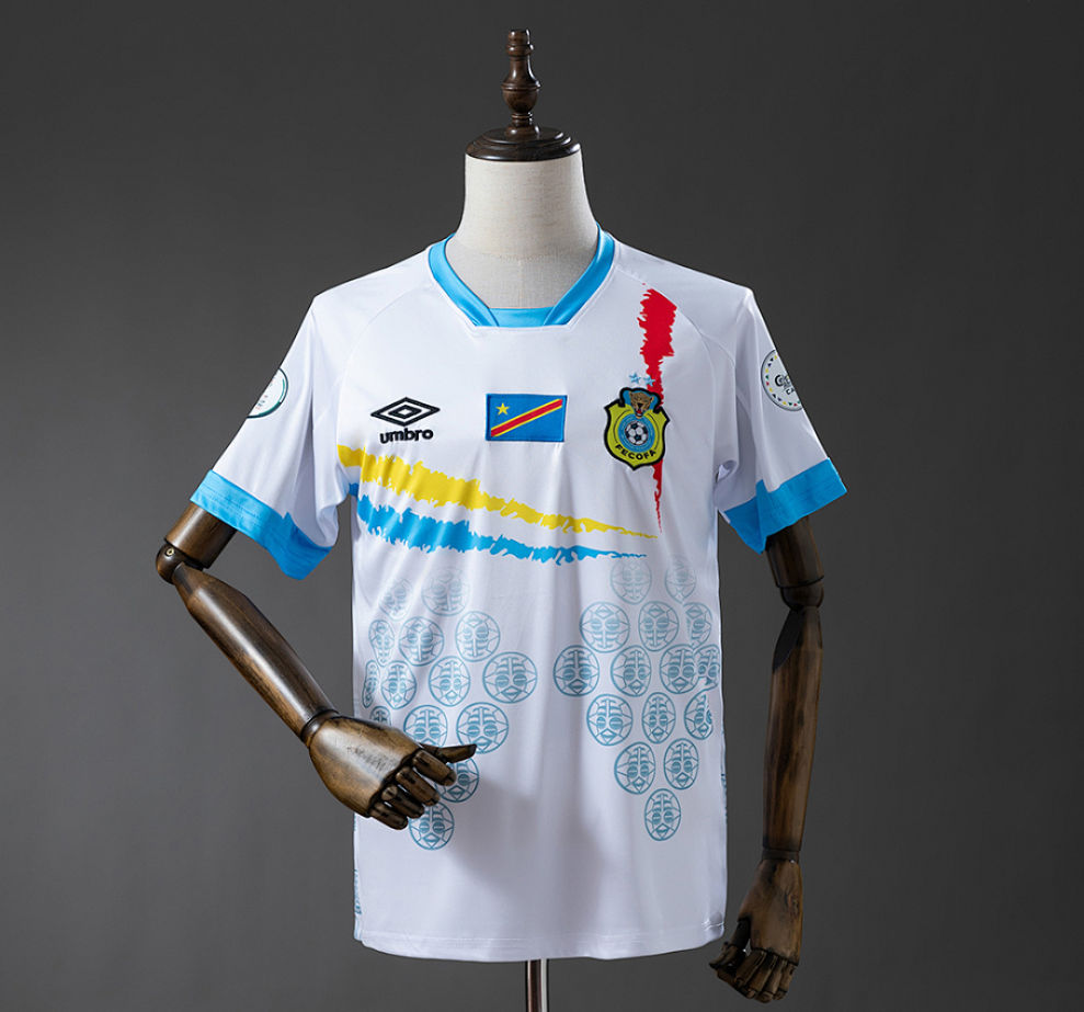 footbal jersey 11 culture, 11culture, Congo 2026 White and Blue Jersey 