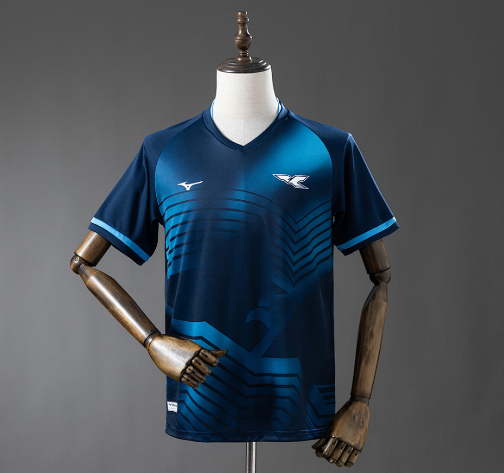 Blue sports jersey on a mannequin against a gray background, Lazio 25/26 Third Away Jersey ,11culture, 11 culture