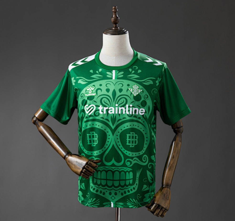Real Betis 25/26 Day of the Dead - Green Jersey, 11culture, original real betis jersey