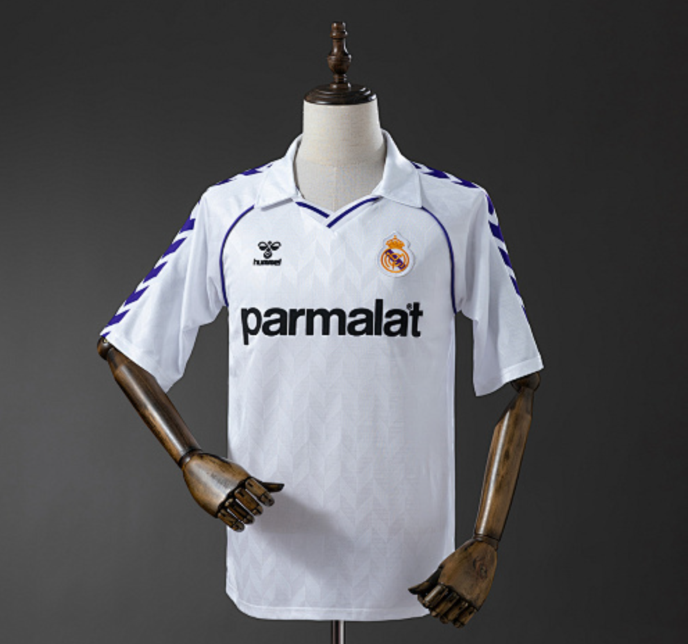 Real Madrid 1988 Home Retro Jersey,11Culture, 11 culture, original real madrid jersey, retro shirts, original football jerseys