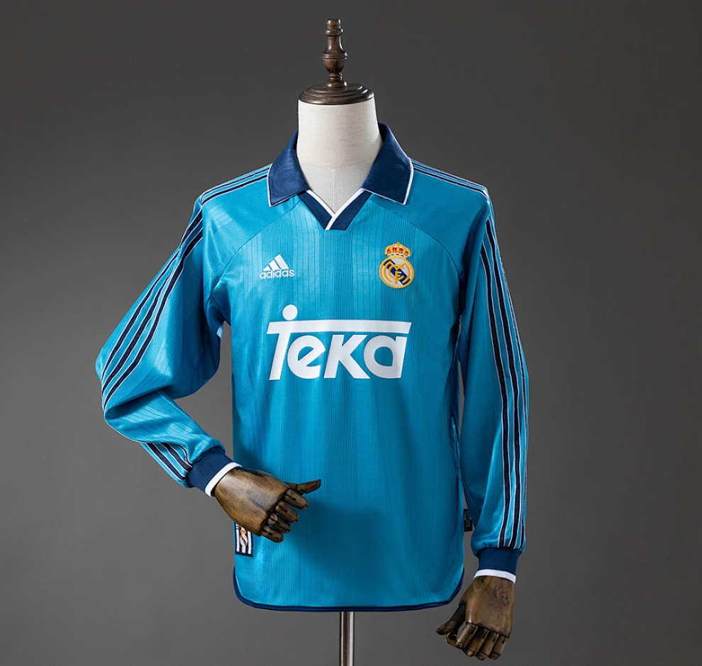 Real Madrid 99/00 Third Away Long-Sleeved Retro Jersey