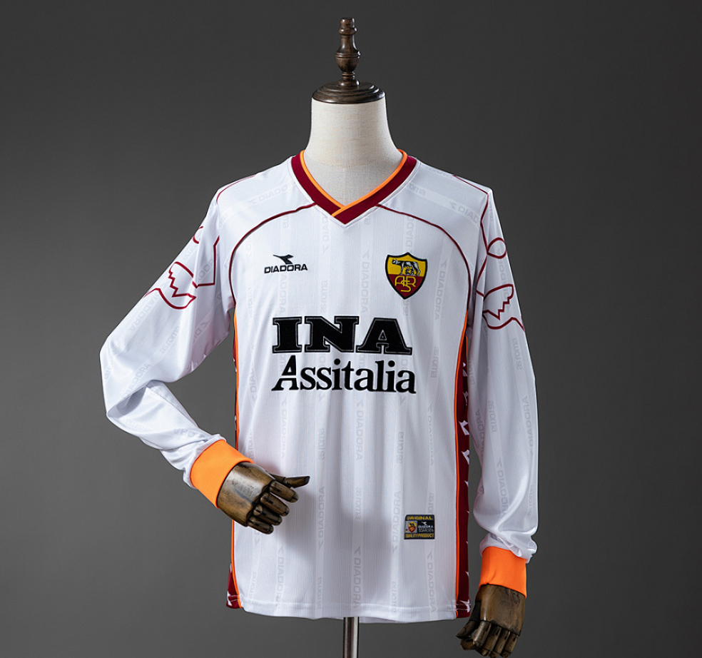 Roma 99/00 Away Long-Sleeve Retro Jersey