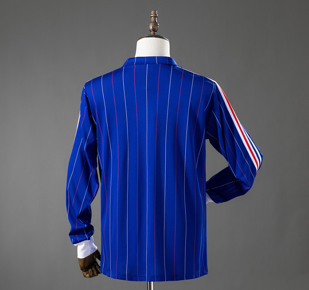 France 80/82 Home Long Sleeve Retro Jersey