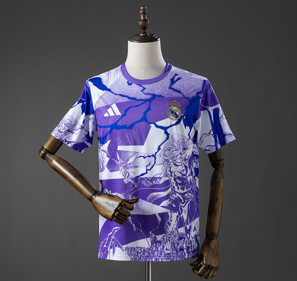 Real Madrid 25/26 Avengers - Pre-Match (Purple) Jersey
