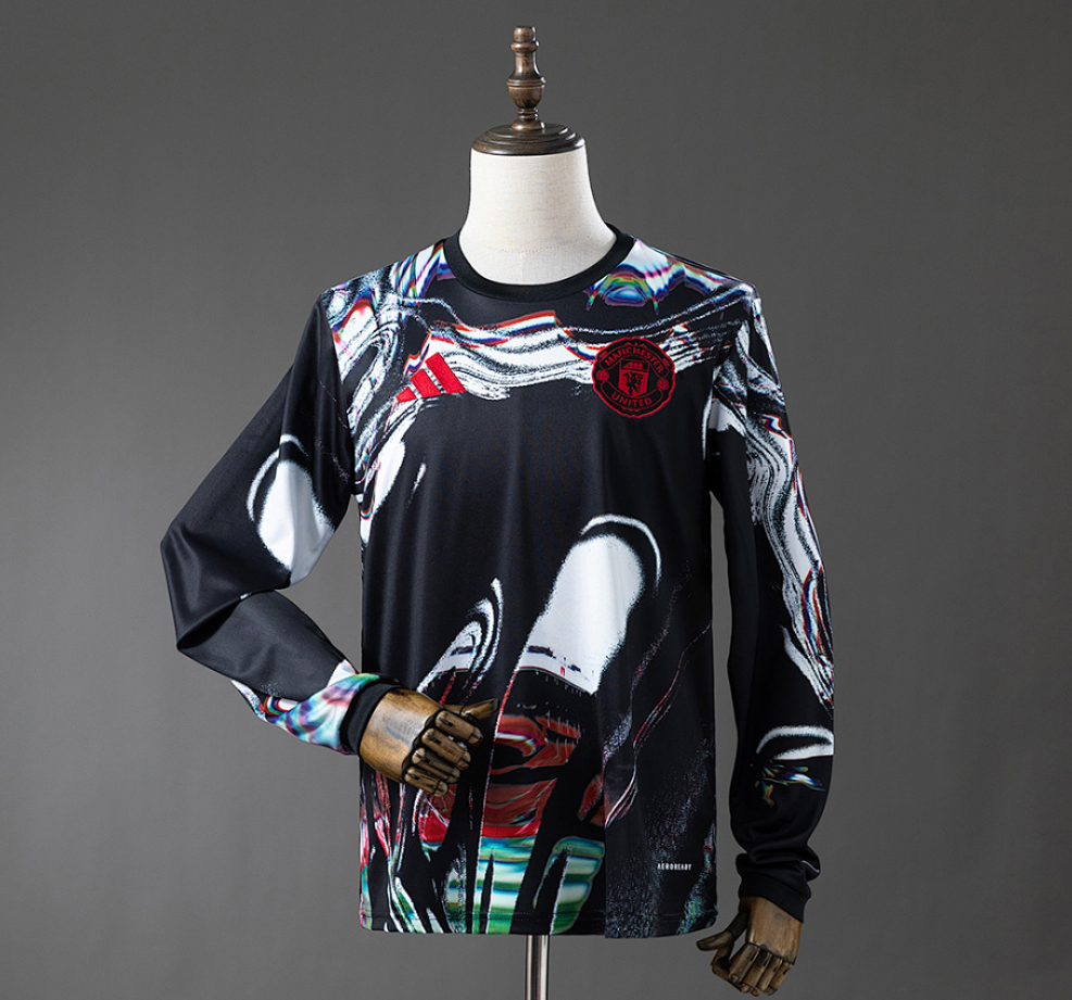 M-U 25/26 Long-sleeved Pre-Match Jersey