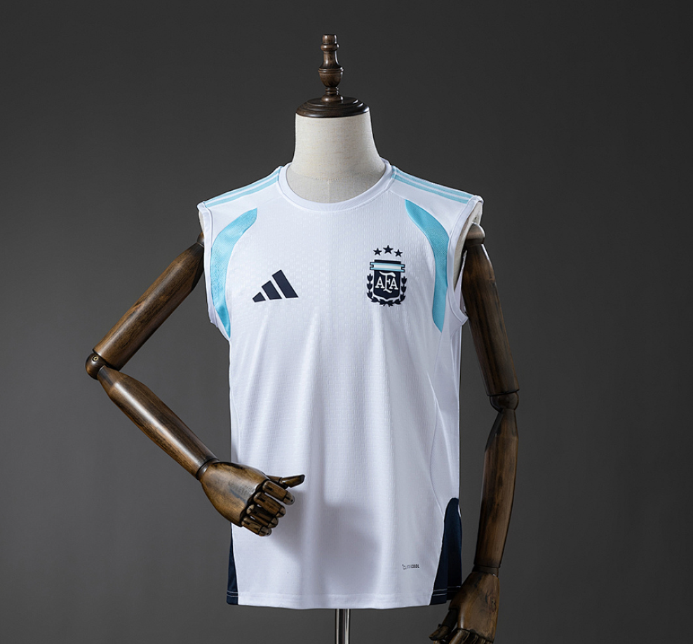 Argentina 26/27 Training Vest - White Jersey