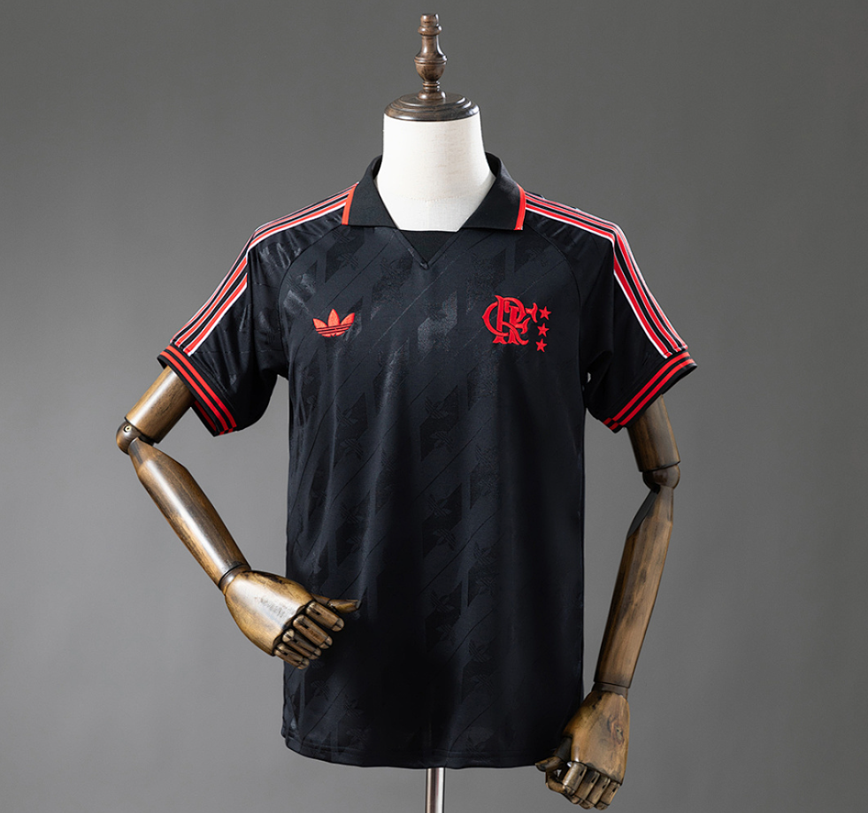 Flamengo 25/26 Lifestyle Retro - Black Jersey