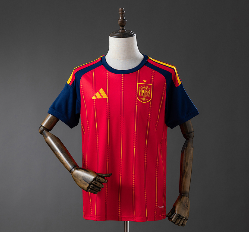 Spain 2026 Home Stadium Pre-sale 1.1 Quality, Spin  football Jersey. original Spain Jersey