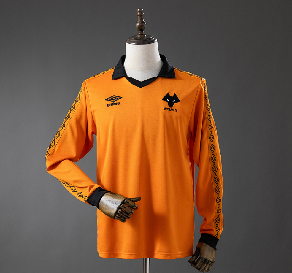 Wolves 80/81 Home Long-Sleeve Retro Jersey